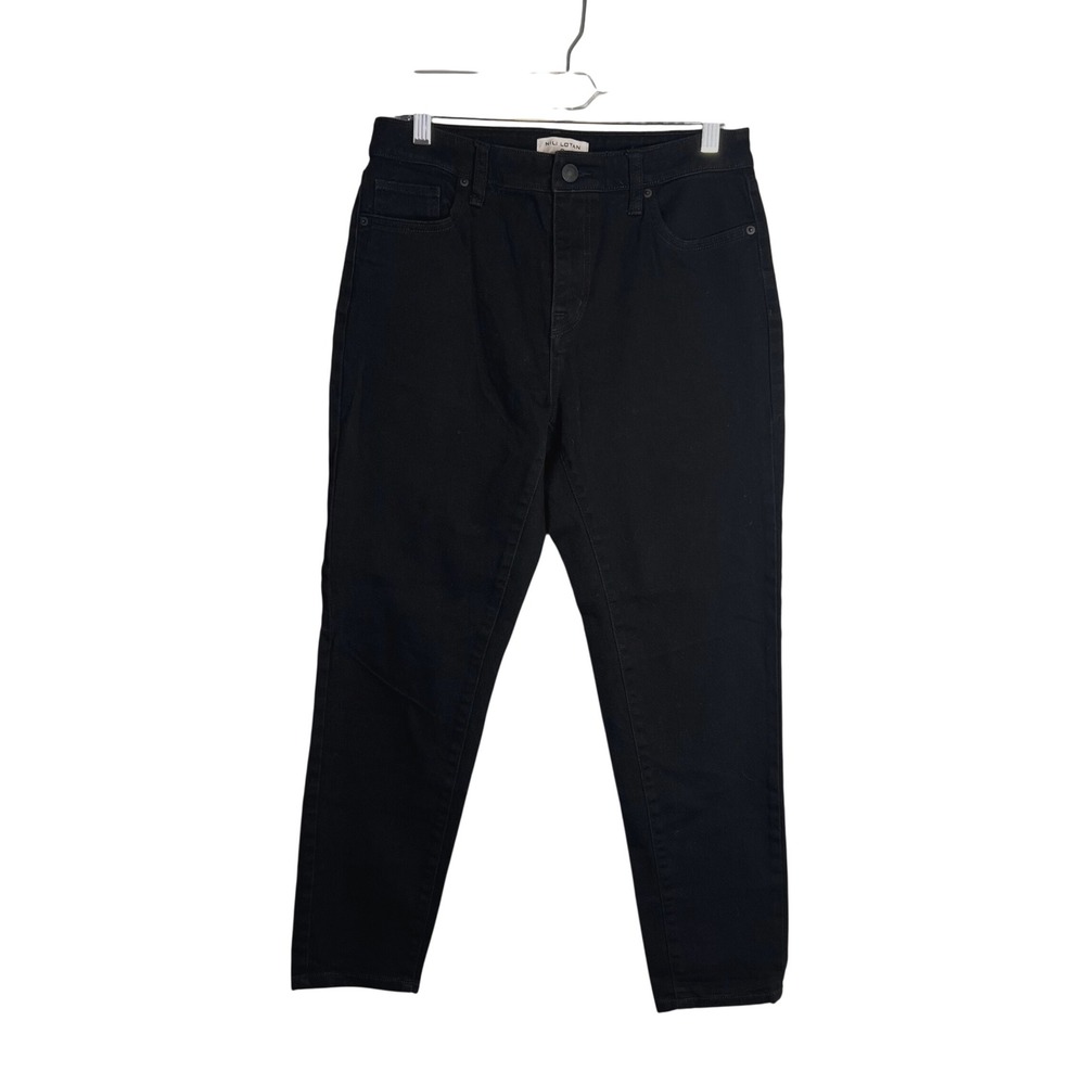 Nili Lotan x Target Straight Leg Ankle Jeans Sz 6 Black High Rise Crop